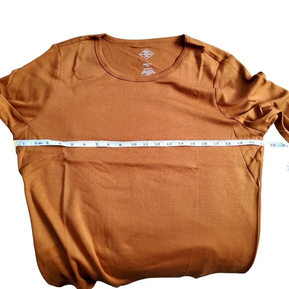 S/Johns Bay Essential Tee Brown Long Sleeve Design Crew Neckline SIZE L - Picture 5 of 7